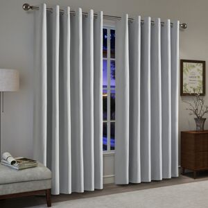 Moonlight Bedding Limited (Silver Linen, 90" x 90" (228cm x 228cm)) 100% Blackout Curtains Crushed Velvet Moonlight Bedding Limited (Silver Linen, 90" x 90" (228cm x 228cm)) 100% Blackout Curtains Crushed Velvet