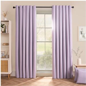 Unbranded (Lavender, 117cm width x 183cm drop) OHS Woven Texture Eyelet Curtains Soft Cosy Unbranded (Lavender, 117cm width x 183cm drop) OHS Woven Texture Eyelet Curtains Soft Cosy