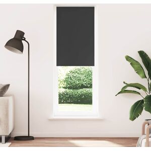 vidaXL Roller Blind Blackout Black 65x230 cm Fabric Width 60.7 cm Polyester vidaXL Roller Blind Blackout Black 65x230 cm Fabric Width 60.7 cm Polyester