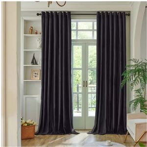 Moonlight Bedding Limited (Charcoal, 90" x 90" (228cm x 228cm)) 100% Blackout Curtains Crushed Velvet & Li Moonlight Bedding Limited (Charcoal, 90" x 90" (228cm x 228cm)) 100% Blackout Curtains Crushed Velvet & Li