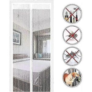 Unbranded Magnetic mosquito net (80 x 200 cm, white) - Self-closing door curtain - Insect Unbranded Magnetic mosquito net (80 x 200 cm, white) - Self-closing door curtain - Insect