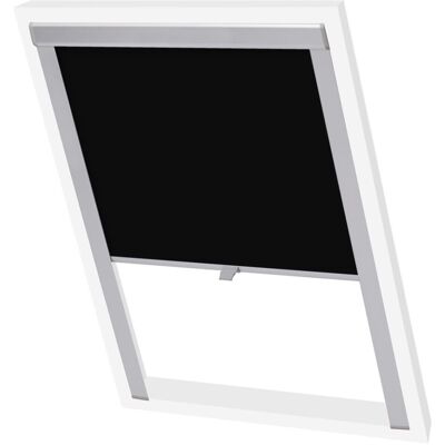 vidaXL Blackout Roller Blinds for Roof Window - P08/408 Black vidaXL Blackout Roller Blinds for Roof Window - P08/408 Black