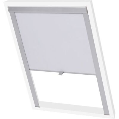 vidaXL Blackout Roller Blinds for Roof Window White 104 - Roller Blinds vidaXL Blackout Roller Blinds for Roof Window White 104 - Roller Blinds