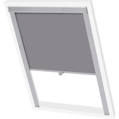 vidaXL Blackout Roller Blind Grey FK06 - Roller Blind vidaXL Blackout Roller Blind Grey FK06 - Roller Blind
