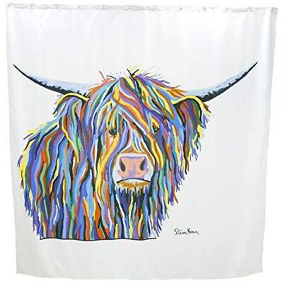 Croydex AF304022H Angus McCoo Art - White - 1800x1800 - Shower Curtain Croydex AF304022H Angus McCoo Art - White - 1800x1800 - Shower Curtain
