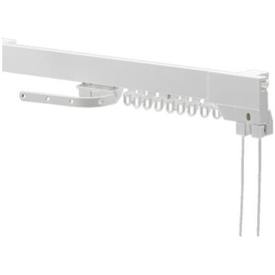 (150 Cm) Swish Supreme Corded Aluminium Curtain Track Set, White (150 Cm) Swish Supreme Corded Aluminium Curtain Track Set, White