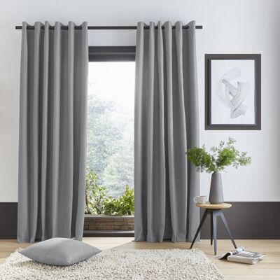 Catherine Lansfield - Pinsonic - Grey - Curtains Catherine Lansfield - Pinsonic - Grey - Curtains