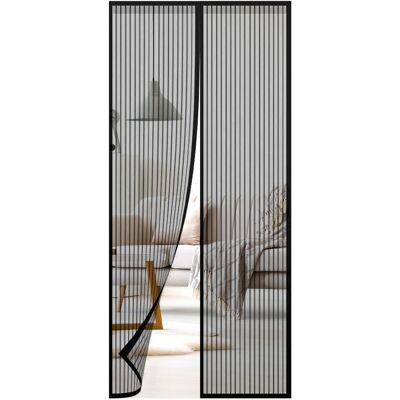 (Black) GEEZY Magnetic Mesh Insect Curtain Fly, Bug & Mosquito Screen (Black) GEEZY Magnetic Mesh Insect Curtain Fly, Bug & Mosquito Screen