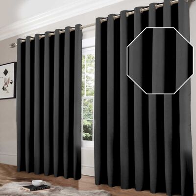 Imperial Rooms Dark Grey 90 x 90 Blackout Curtains - Curtains Imperial Rooms Dark Grey 90 x 90 Blackout Curtains - Curtains