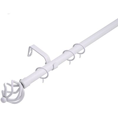 Lister Cartwright - 19 mm Extendable Curtain Pole - White Lister Cartwright - 19 mm Extendable Curtain Pole - White