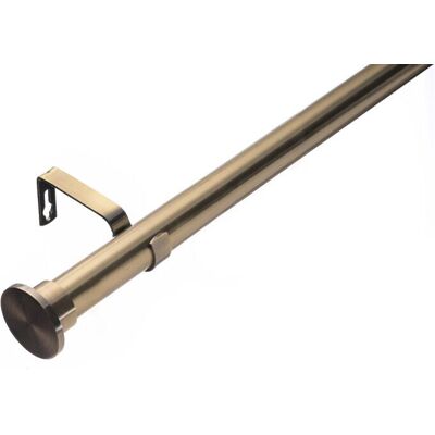 (210 - 400 cm, Antique Brass (Disc Stopper Finial)) Lister Cartwright 28mm Antiq (210 - 400 cm, Antique Brass (Disc Stopper Finial)) Lister Cartwright 28mm Antiq