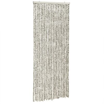 vidaXL Fly Curtain Light Grey and Dark Grey - Fly Curtain 100x230 cm Chenille vidaXL Fly Curtain Light Grey and Dark Grey - Fly Curtain 100x230 cm Chenille