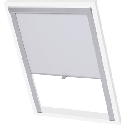 vidaXL White UK08 Blackout Roller Blind - Room Darkening Window Shade vidaXL White UK08 Blackout Roller Blind - Room Darkening Window Shade