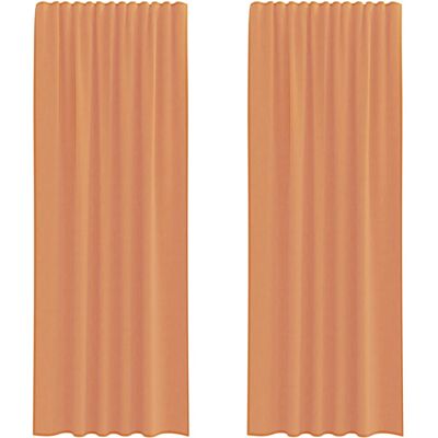 vidaXL Model mit Schlaufen - Curtains - 140x260 cm - Terracotta vidaXL Model mit Schlaufen - Curtains - 140x260 cm - Terracotta