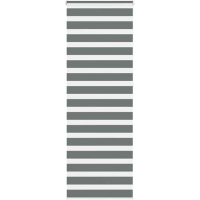 vidaXL Zebra Blinds - 90x230 cm Dark Gray Polyester Zebra Curtain vidaXL Zebra Blinds - 90x230 cm Dark Gray Polyester Zebra Curtain