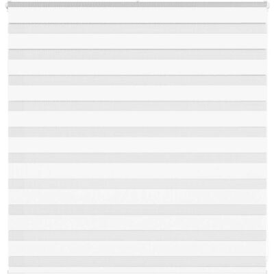 vidaXL Zebra Roller White 145x100cm Fabric 140.9cm Polyester - Roller Blinds vidaXL Zebra Roller White 145x100cm Fabric 140.9cm Polyester - Roller Blinds