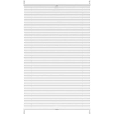 vidaXL White Pleated Window Blind 70x125cm - Window Treatment vidaXL White Pleated Window Blind 70x125cm - Window Treatment