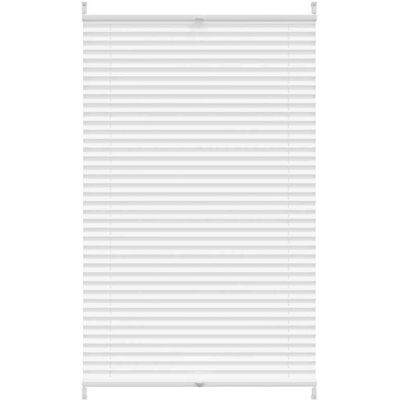 vidaXL White Pleated Window Cover Shade - Pleated Blind 80x125cm vidaXL White Pleated Window Cover Shade - Pleated Blind 80x125cm