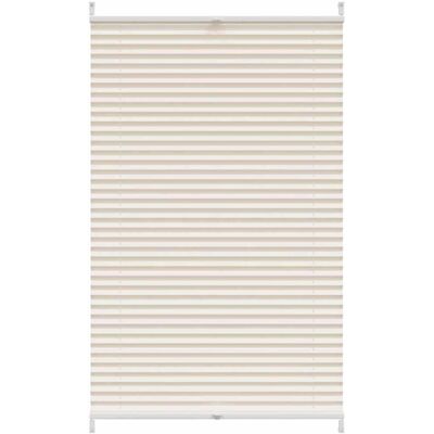 vidaXL Cream 90x150cm Pleated Window Curtain Sunshade vidaXL Cream 90x150cm Pleated Window Curtain Sunshade