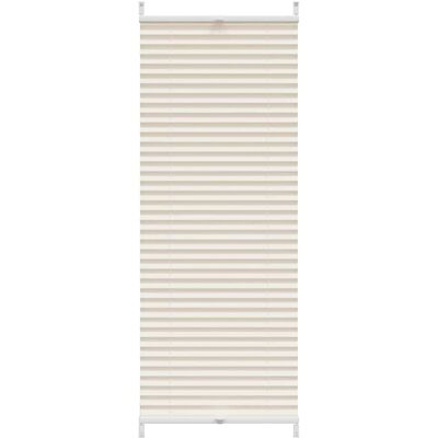 vidaXL 40x125cm Cream Pleated Window Blind - Office Home Sunshade vidaXL 40x125cm Cream Pleated Window Blind - Office Home Sunshade