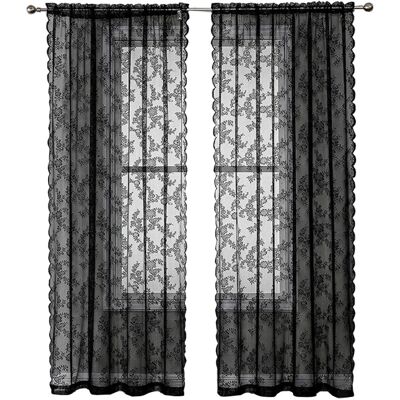 INF Model 100 x 200 cm Vintage Lace Curtains - Curtains INF Model 100 x 200 cm Vintage Lace Curtains - Curtains