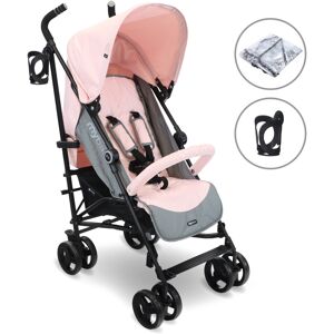 My Babiie MB02 Plus Lightweight Stroller - Pink and Grey My Babiie MB02 Plus Lightweight Stroller - Pink and Grey