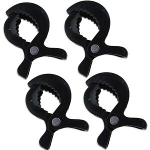 Maxpower (Black 4 psc) Baby Colorful Car Seat Accessories Plastic Pushchair Toy Clip Pram Maxpower (Black 4 psc) Baby Colorful Car Seat Accessories Plastic Pushchair Toy Clip Pram