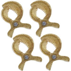 Maxpower (Gold 4 psc) Baby Colorful Car Seat Accessories Plastic Pushchair Toy Clip Pram Maxpower (Gold 4 psc) Baby Colorful Car Seat Accessories Plastic Pushchair Toy Clip Pram