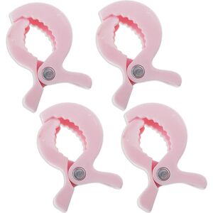 Maxpower (Pink 4 psc) Baby Colorful Car Seat Accessories Plastic Pushchair Toy Clip Pram Maxpower (Pink 4 psc) Baby Colorful Car Seat Accessories Plastic Pushchair Toy Clip Pram