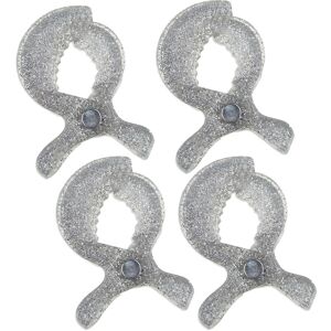 Maxpower (Silver 4 psc) Baby Colorful Car Seat Accessories Plastic Pushchair Toy Clip Pra Maxpower (Silver 4 psc) Baby Colorful Car Seat Accessories Plastic Pushchair Toy Clip Pra