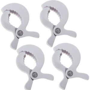 Maxpower (White 4 psc) Baby Colorful Car Seat Accessories Plastic Pushchair Toy Clip Pram Maxpower (White 4 psc) Baby Colorful Car Seat Accessories Plastic Pushchair Toy Clip Pram