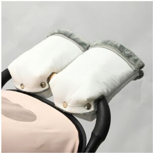 Maxpower (WHITE) 2pcs Winter Warm Stroller Gloves Waterproof Gloves Pram Accessory Stroll Maxpower (WHITE) 2pcs Winter Warm Stroller Gloves Waterproof Gloves Pram Accessory Stroll