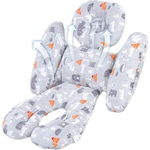 Unbranded (gray) Baby Car Seat Insert - Stroller Head Body Support Insert Cotton Fabric Unbranded (gray) Baby Car Seat Insert - Stroller Head Body Support Insert Cotton Fabric