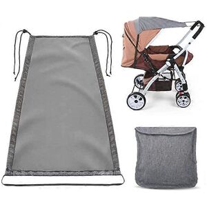 Unbranded (As show, One size) Bi-directional stroller sunshade (gray), universal with UV p Unbranded (As show, One size) Bi-directional stroller sunshade (gray), universal with UV p