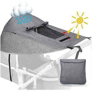 Unbranded (As show, One size) Baby stroller sunshade (gray), universal with UV protection Unbranded (As show, One size) Baby stroller sunshade (gray), universal with UV protection