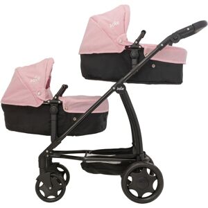 HTI Joie Junior Evalite Twin Pushchair Pink & Black Double Pushchair Double Doll HTI Joie Junior Evalite Twin Pushchair Pink & Black Double Pushchair Double Doll