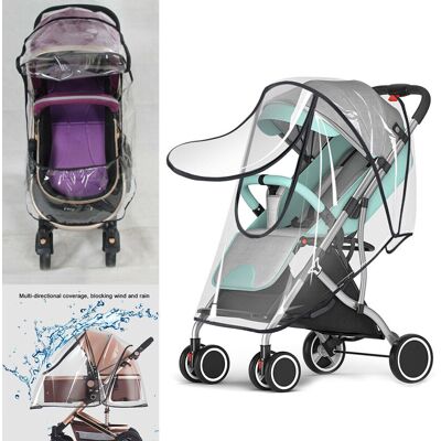 SKESRJTOP Universal Baby Pushchair Stroller Raincover Clear Rain Cover Pram Buggy Window SKESRJTOP Universal Baby Pushchair Stroller Raincover Clear Rain Cover Pram Buggy Window
