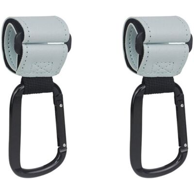Maxpower (2pcs light blue) Carabiner Stroller Hooks Pushchair Hook Mommy-Bag Hanging Hook Maxpower (2pcs light blue) Carabiner Stroller Hooks Pushchair Hook Mommy-Bag Hanging Hook