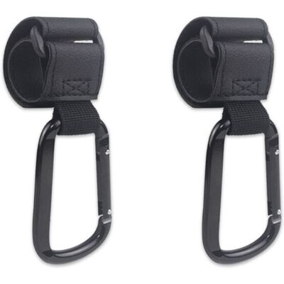 Maxpower (2pcs black) Carabiner Stroller Hooks Pushchair Hook Mommy-Bag Hanging Hook Bike Maxpower (2pcs black) Carabiner Stroller Hooks Pushchair Hook Mommy-Bag Hanging Hook Bike