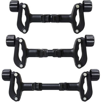 Maxpower (Black) Twin Stroller Connector Lightweight Pram Adapter Turns Two Single Stroll Maxpower (Black) Twin Stroller Connector Lightweight Pram Adapter Turns Two Single Stroll