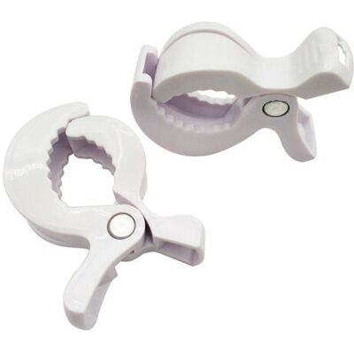 Maxpower (White) 2pc/lot Baby Colorful Car Seat Accessories Plastic Pushchair Toy Clip Pr Maxpower (White) 2pc/lot Baby Colorful Car Seat Accessories Plastic Pushchair Toy Clip Pr