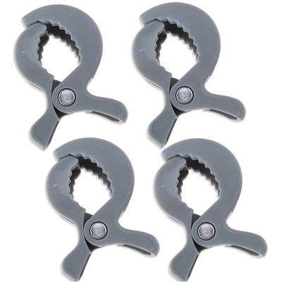 Maxpower (Gray 4 psc) Baby Colorful Car Seat Accessories Plastic Pushchair Toy Clip Pram Maxpower (Gray 4 psc) Baby Colorful Car Seat Accessories Plastic Pushchair Toy Clip Pram