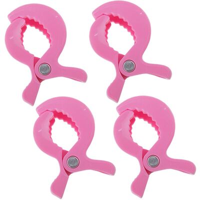 Maxpower (Rose 4 psc) Baby Colorful Car Seat Accessories Plastic Pushchair Toy Clip Pram Maxpower (Rose 4 psc) Baby Colorful Car Seat Accessories Plastic Pushchair Toy Clip Pram