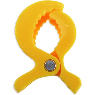 Maxpower (Yellow 1 psc) Baby Colorful Car Seat Accessories Plastic Pushchair Toy Clip Pra Maxpower (Yellow 1 psc) Baby Colorful Car Seat Accessories Plastic Pushchair Toy Clip Pra