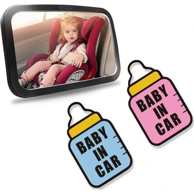 Unbranded (As show, One size) 2 Pieces Baby on Board Car Sign, Baby on Board Pattern, Car Unbranded (As show, One size) 2 Pieces Baby on Board Car Sign, Baby on Board Pattern, Car