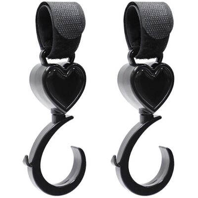 Unbranded (As show, One size) 2pcs Stroller Hook Stroller Bag Hook Bike E-bike Hooks 360De Unbranded (As show, One size) 2pcs Stroller Hook Stroller Bag Hook Bike E-bike Hooks 360De