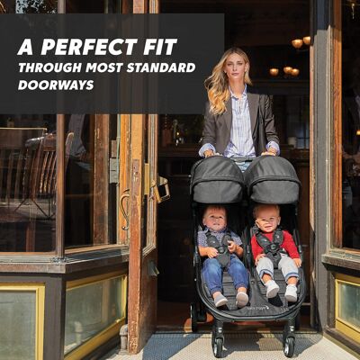 Baby Jogger City Tour 2 Double Travel Pushchair Lightweight, Foldable & Portab Baby Jogger City Tour 2 Double Travel Pushchair Lightweight, Foldable & Portab