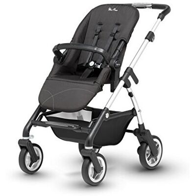 Silver Cross Wayfarer Satin Silver Chassis, Seat Unit and Carrycot Silver Cross Wayfarer Satin Silver Chassis, Seat Unit and Carrycot