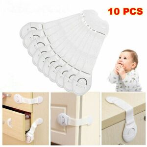 Locks and Latches 10X Baby Safety Cupboard Door Drawer Lock Clip Kid Child Proof Locks Locks and Latches 10X Baby Safety Cupboard Door Drawer Lock Clip Kid Child Proof Locks