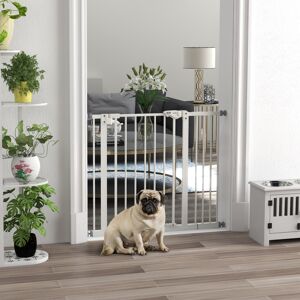 PawHut Adjustable Safety Gate with Extension – Auto-Close 30–90, One-Hand Operat PawHut Adjustable Safety Gate with Extension – Auto-Close 30–90, One-Hand Operat